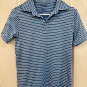 Tommy Bahama Blue Casual Polo with Stripes
